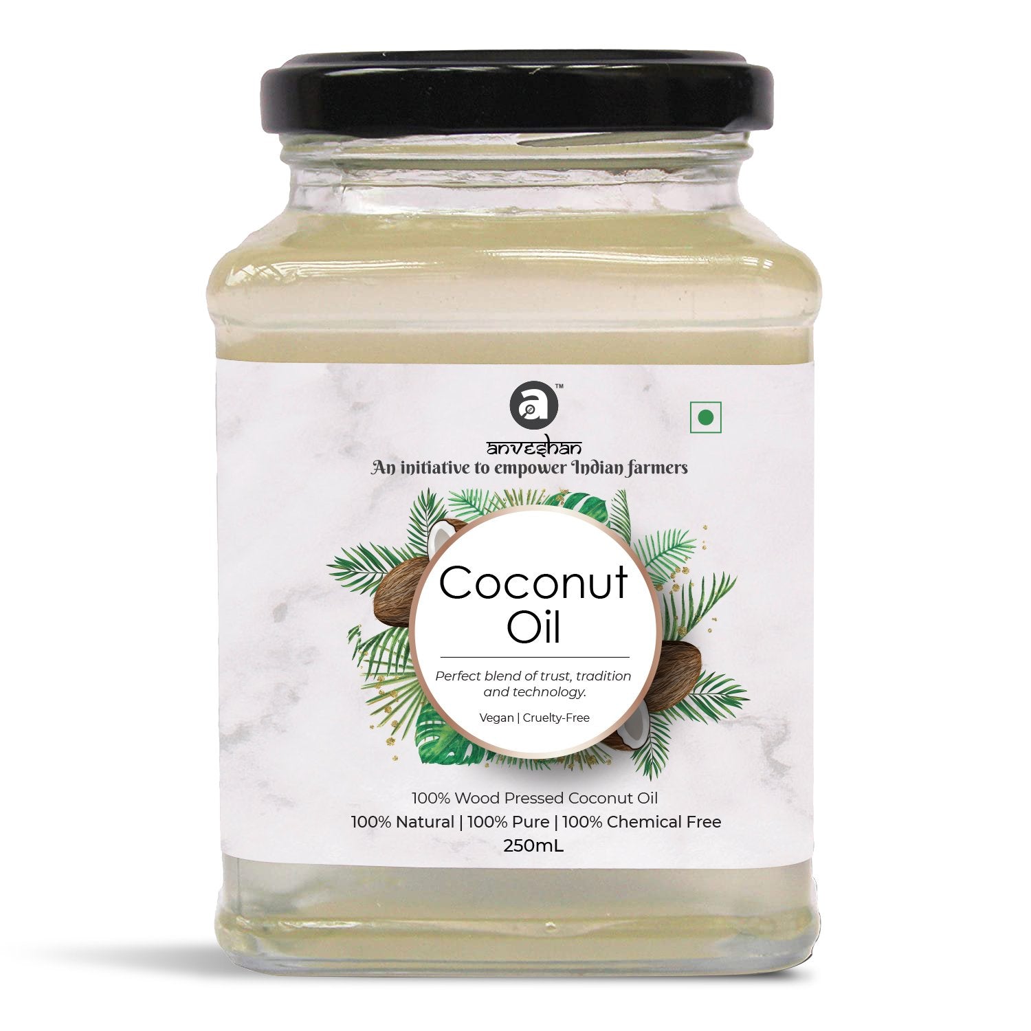 Anveshan Wood Cold Pressed Coconut Oil 1L Rs 499 Coconut