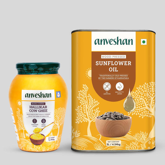 A2 Desi Cow Ghee & Sunflower Oil