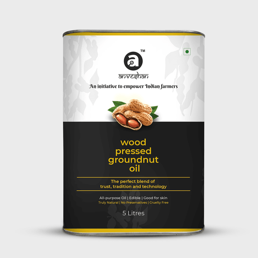 Wood-Pressed Groundnut Oil